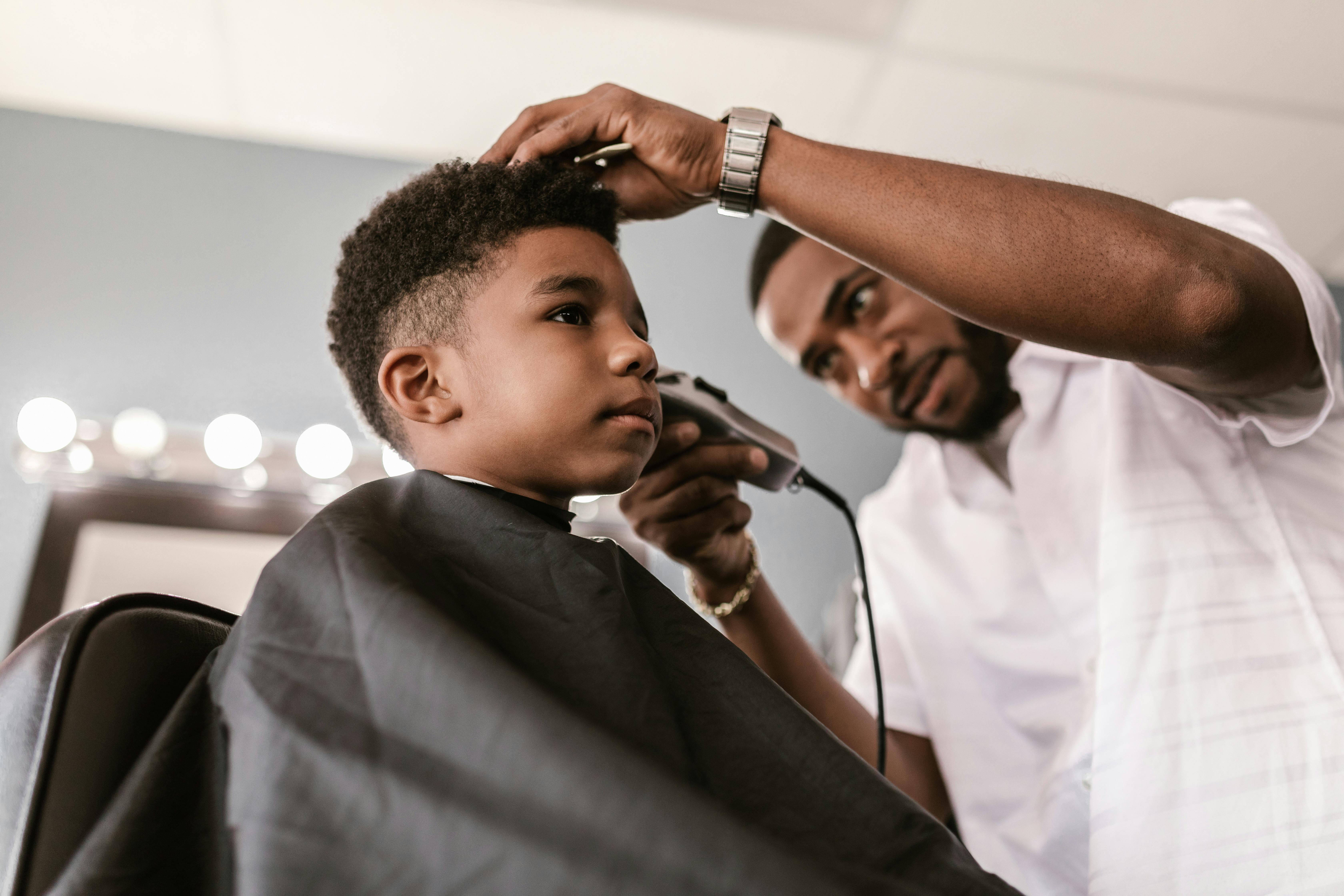 Fun kids haircut